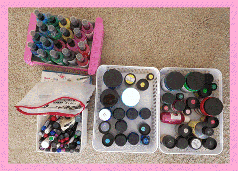 Decluttering fabric painting supplies - photo 4