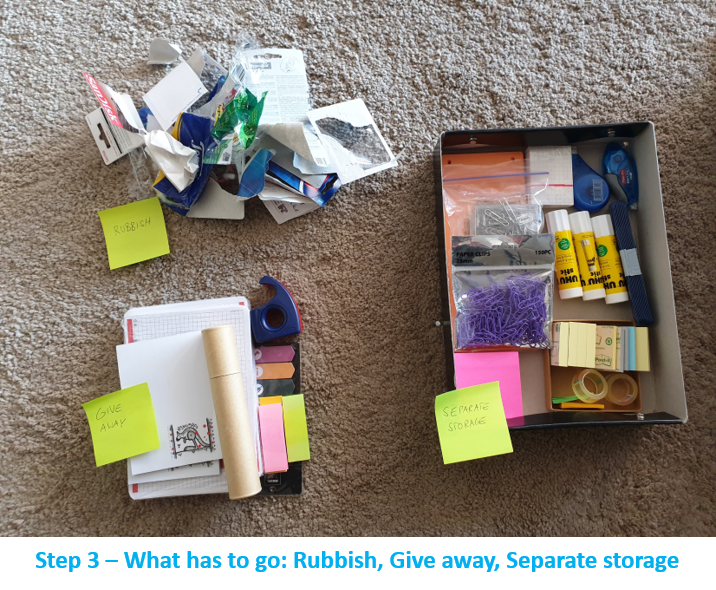 Image Decluttering Step 3 - What has to go